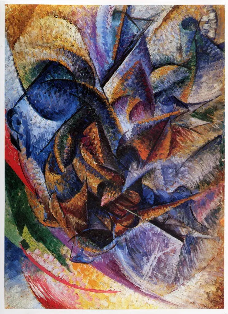 Anonimo , Boccioni, Umberto - sec. XX - Dinamismo di un ciclista , fronte