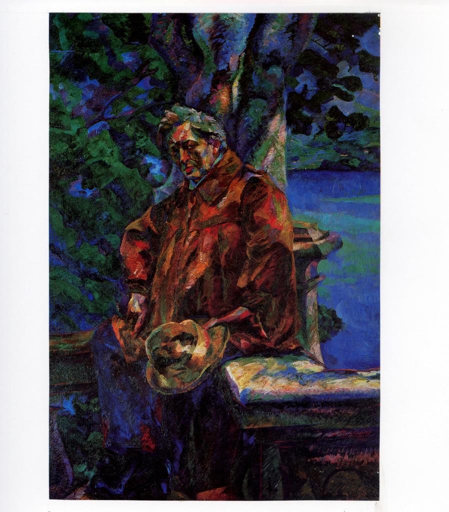 Anonimo , Boccioni, Umberto - sec. XX - Ritratto di Ferruccio Busoni , fronte