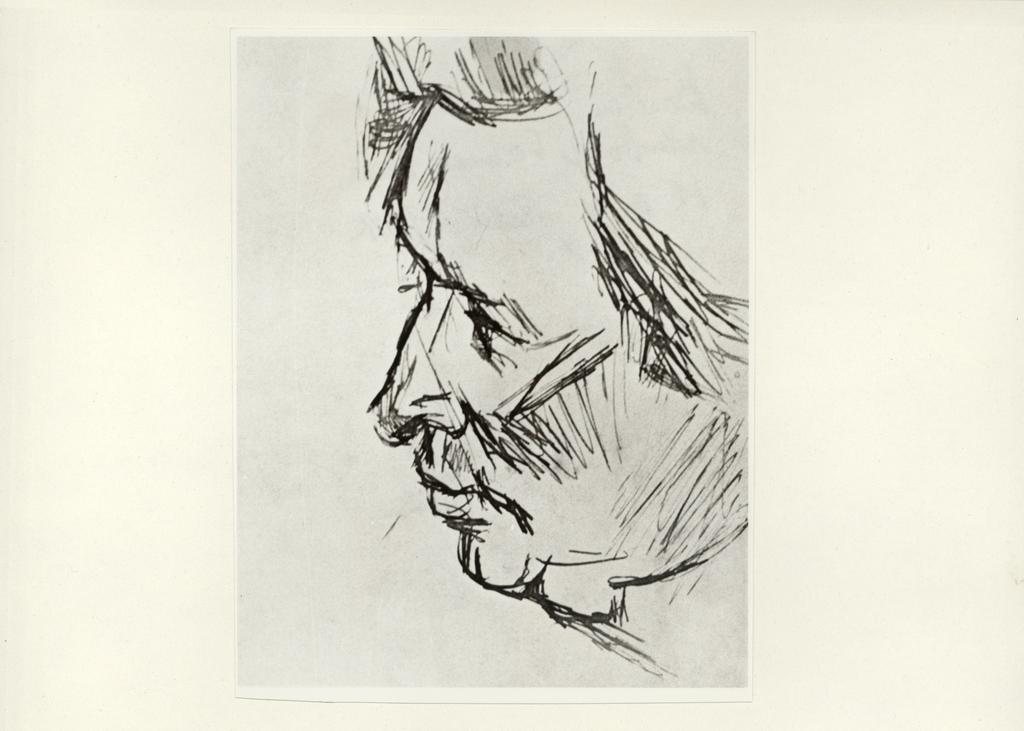 Anonimo , Boccioni, Umberto - sec. XX - Ritratto di Ferruccio Busoni , fronte