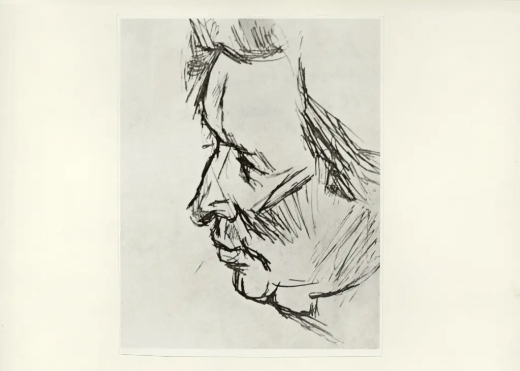 Anonimo , Boccioni, Umberto - sec. XX - Ritratto di Ferruccio Busoni , fronte