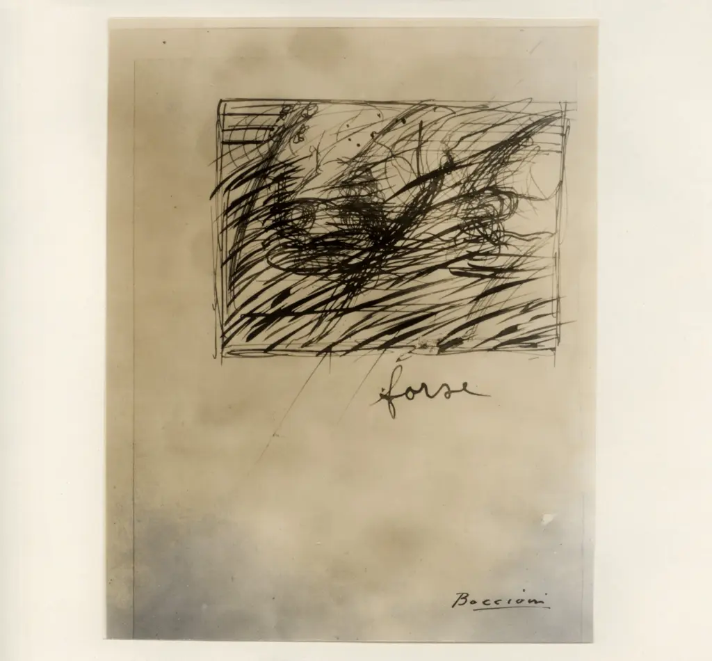 Giacomelli , Boccioni, Umberto - sec. XX - Stato d'animo , fronte