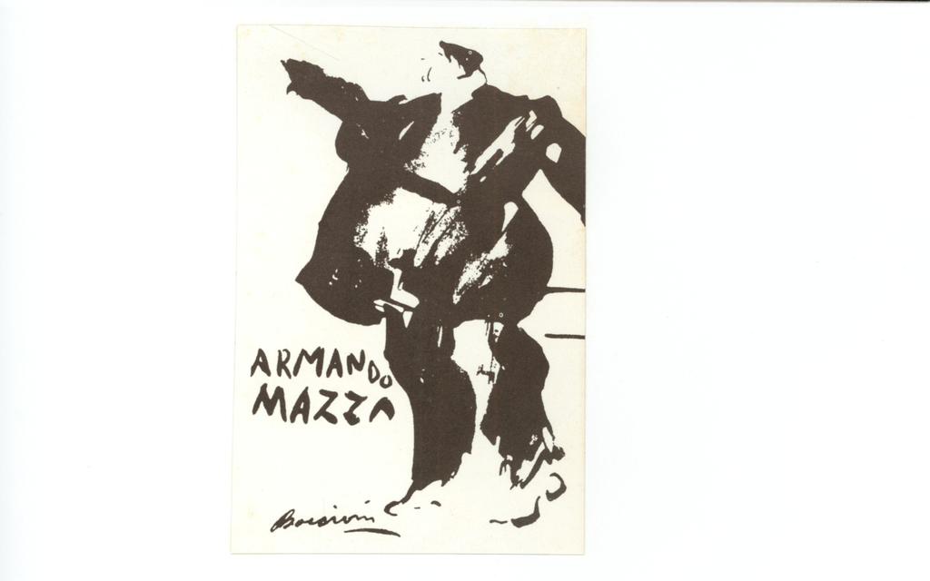 Anonimo , Boccioni, Umberto - sec. XX - Armando Mazza , fronte