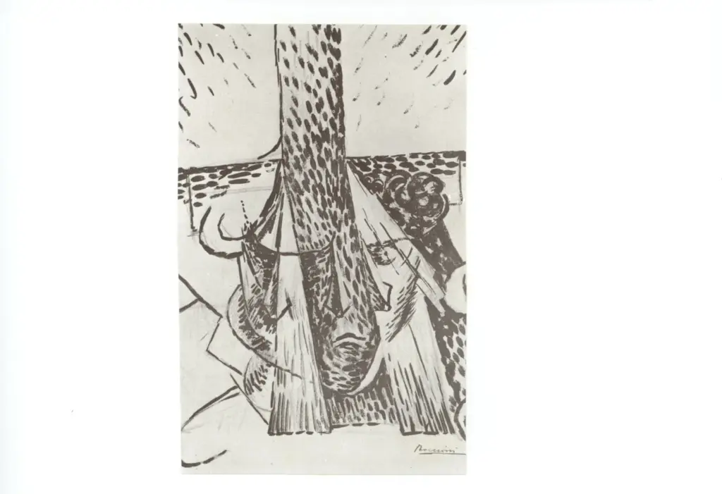 Anonimo , Boccioni, Umberto - sec. XX - Testa + Luce + finestra , fronte