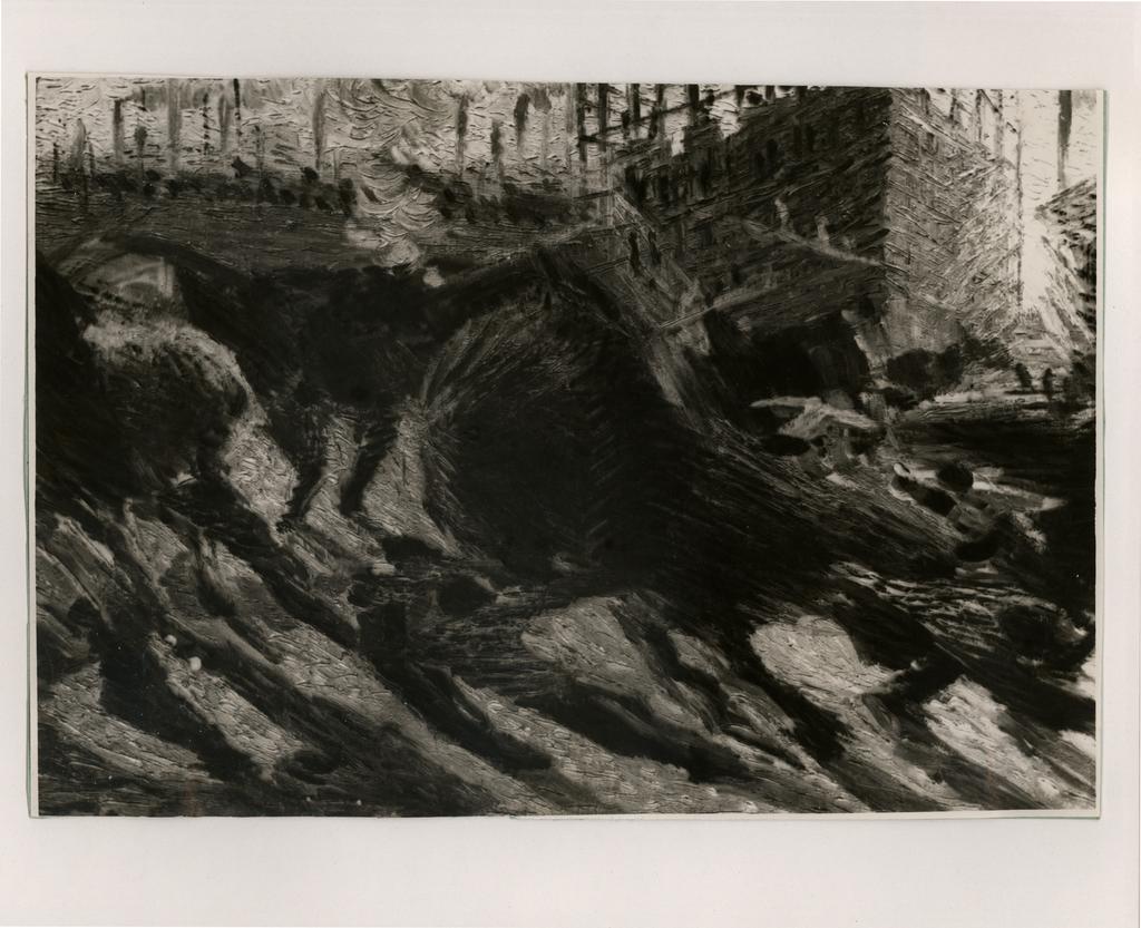 Anonimo , Boccioni, Umberto - sec. XX - La città sale - bozzetto , fronte