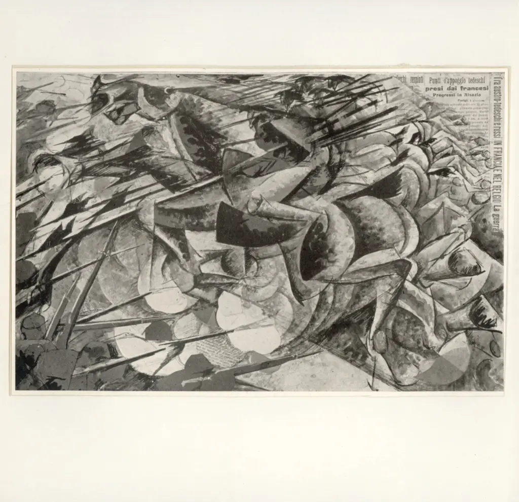 Anonimo , Boccioni, Umberto - sec. XX - Charge de lanciers (La carica dei lancieri) , fronte