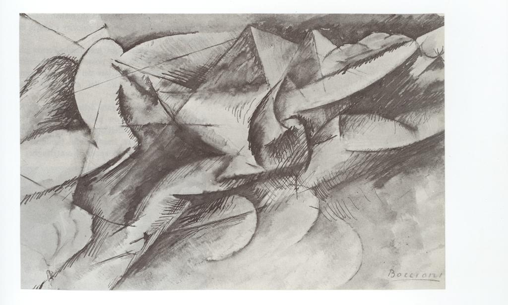 Anonimo , Boccioni, Umberto - sec. XX - Dinamismo plastico , fronte
