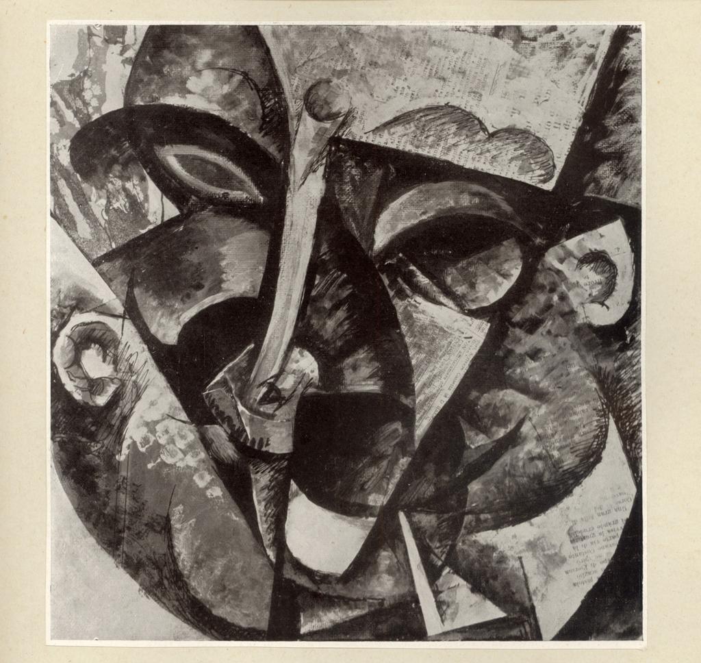 Anonimo , Boccioni, Umberto - sec. XX - Dynamisme d'une tête de femme - Dinamismo di una testa di donna , fronte