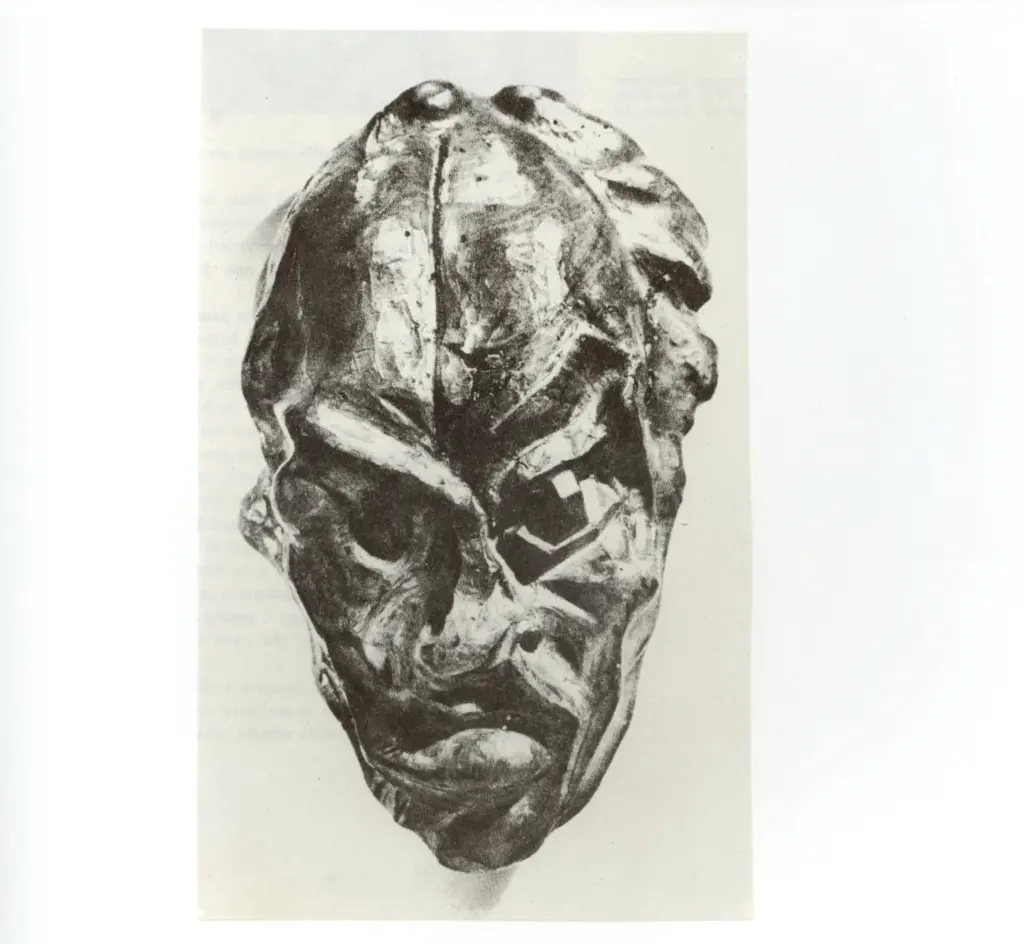 Anonimo , Boccioni, Umberto - sec. XX - Testa di legno , fronte