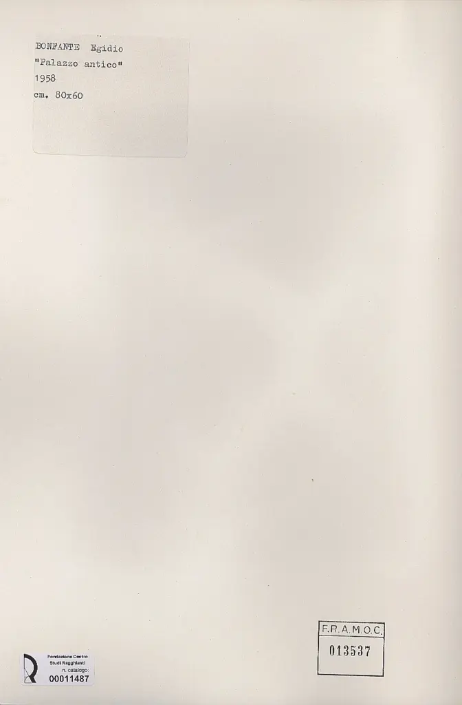 Anonimo, Anonimo , retro