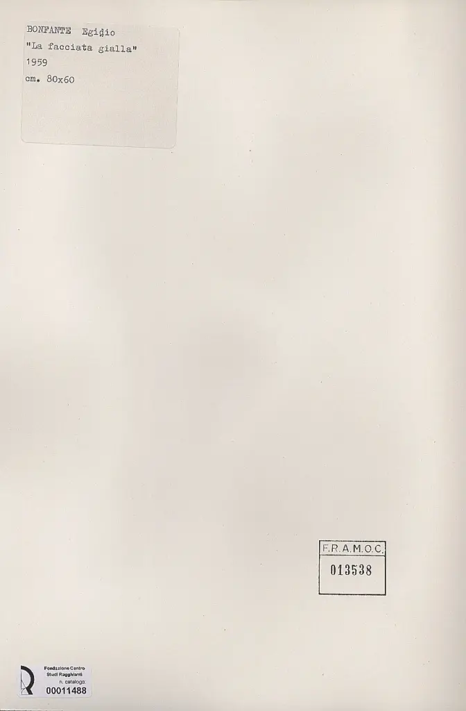 Anonimo, Anonimo , retro