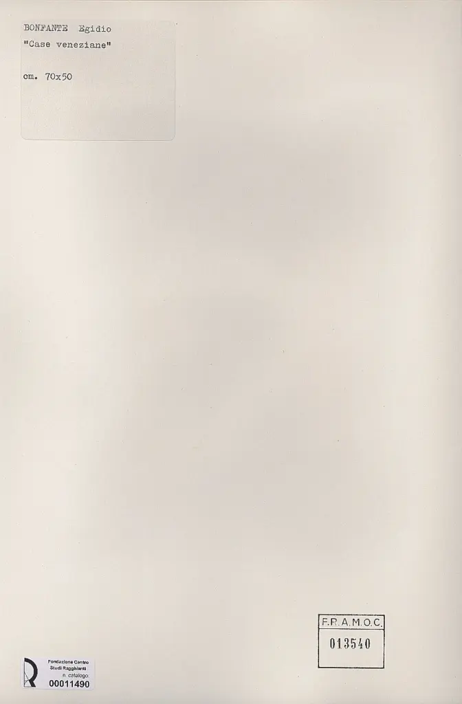 Anonimo, Anonimo , retro