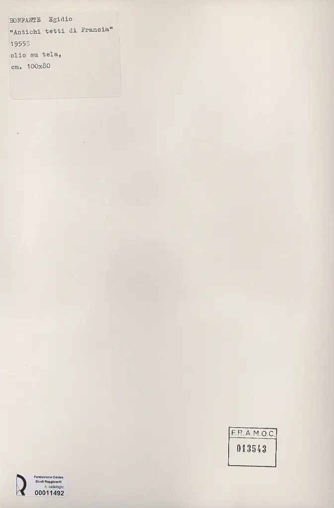 Anonimo, Anonimo , retro