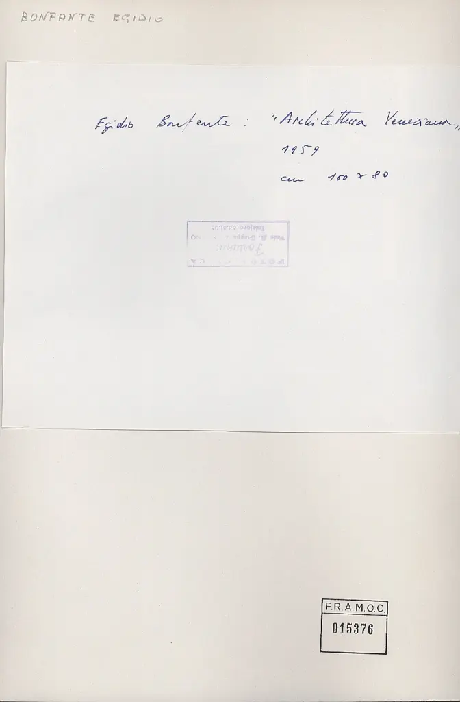 Fototecnica Fortunati , retro