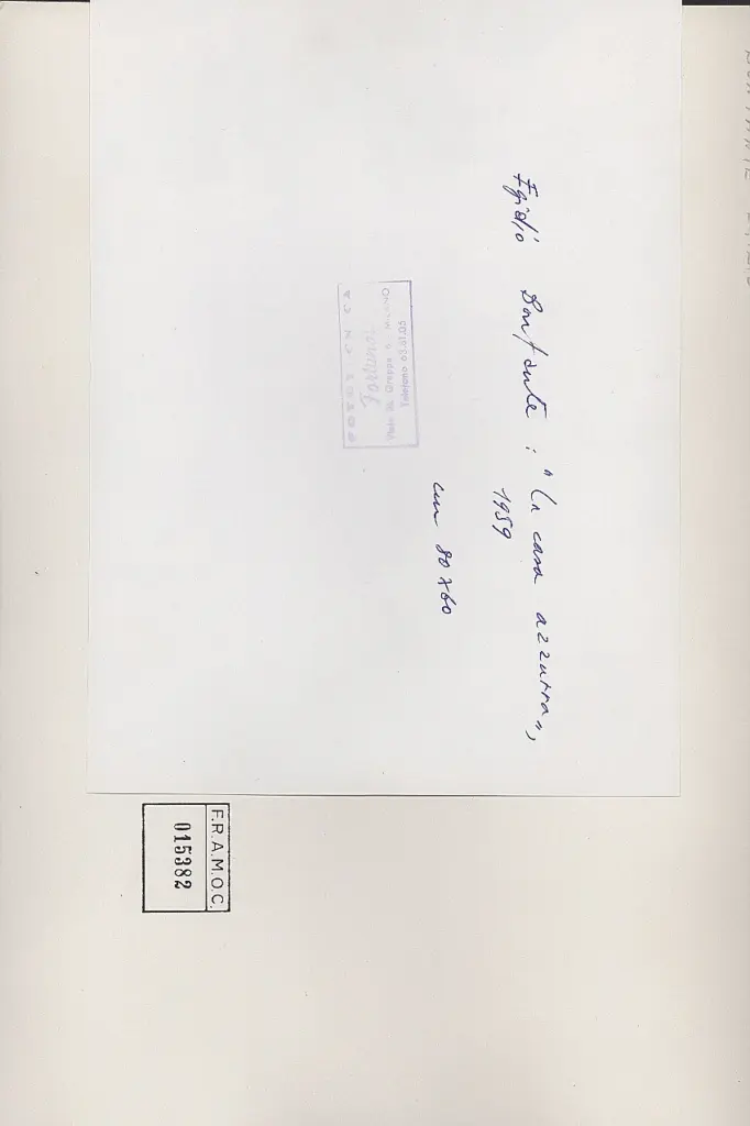 Fototecnica Fortunati , retro