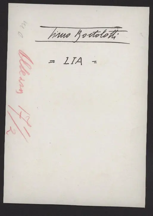 Anonimo, Anonimo , retro