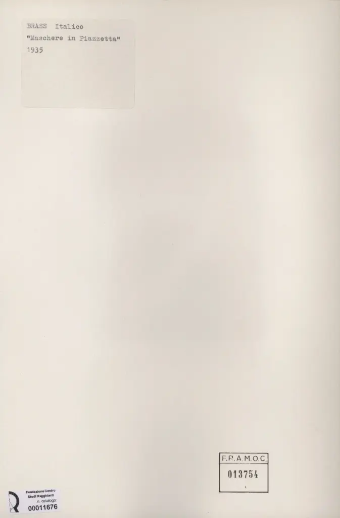 Anonimo, Anonimo , retro