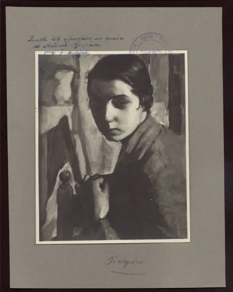 Anonimo , Bresciani, Antonio - sec. XX - Busto di ragazza , fronte