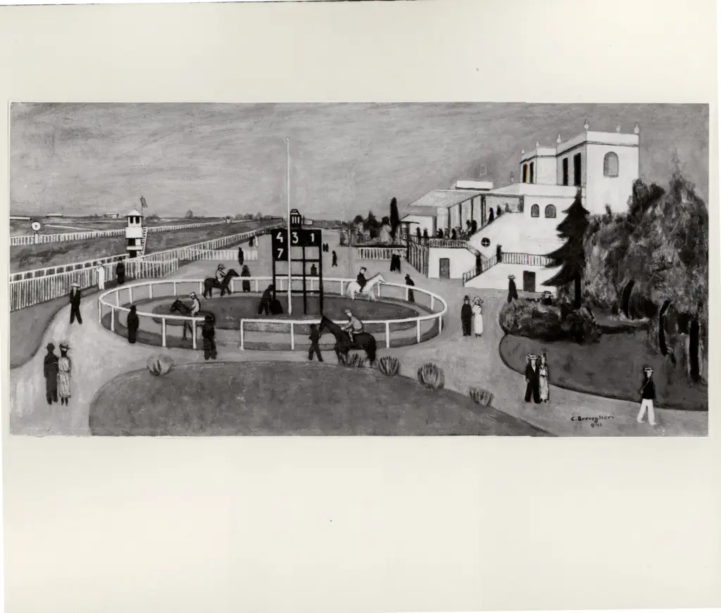 Anonimo , Breveglieri, Cesare - sec. XX - Corse a S. Siro