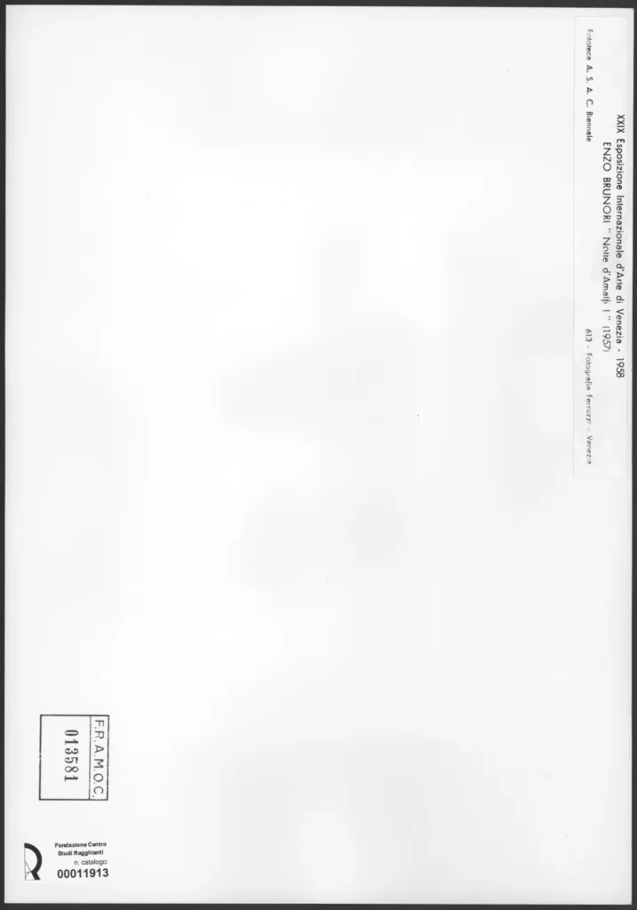 Fotografia Ferruzzi , Brunori, Enzo - sec. XX - Notte d'Amalfi I , retro