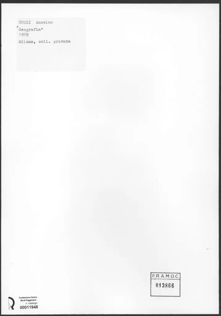 Anonimo , Bucci, Anselmo - sec. XX - Geografia , retro