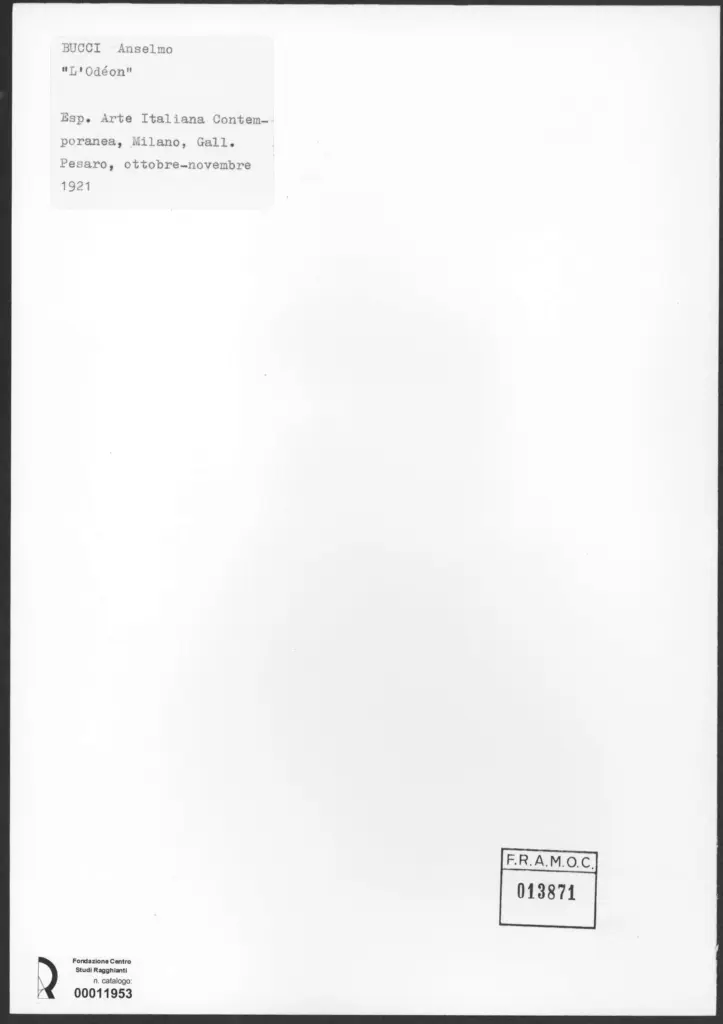 Anonimo , Bucci, Anselmo - sec. XX - L'Odeon , retro