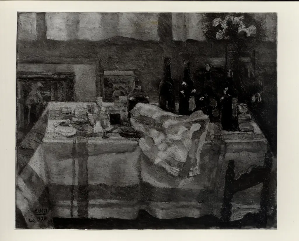 Giacomelli , Bucci, Anselmo - sec. XX - Dopo cena , fronte