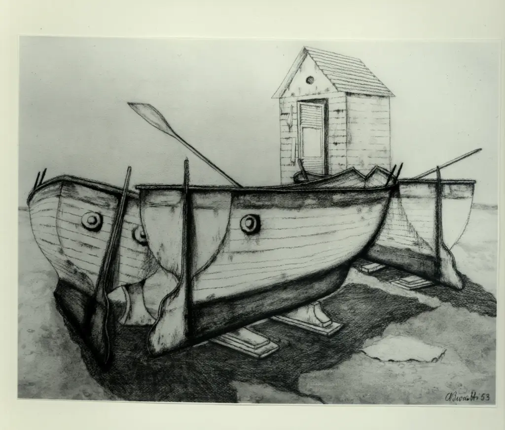 A.F.I. Agenzia Fotografica Industriale , Buratti, Armando - sec. XX - Barche arenate