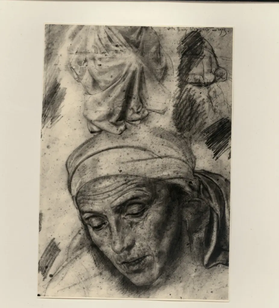 Buratti, Domenico , Il figlio morto - Studio