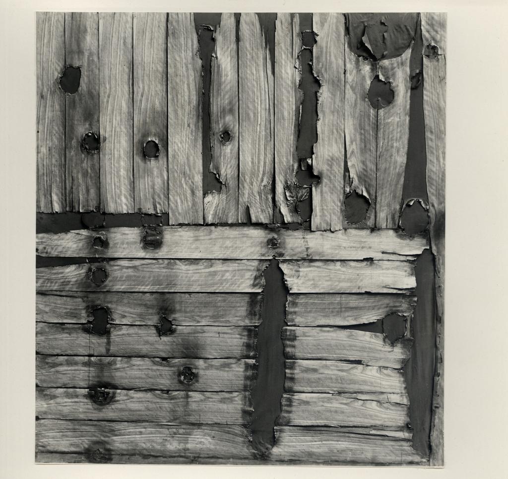 Anonimo , Burri, Alberto - sec. XX - Combutione legno , fronte