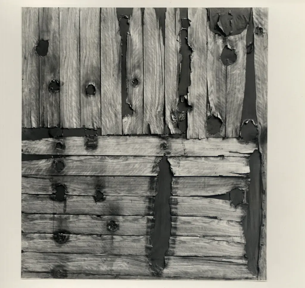 Burri, Alberto , Combutione legno