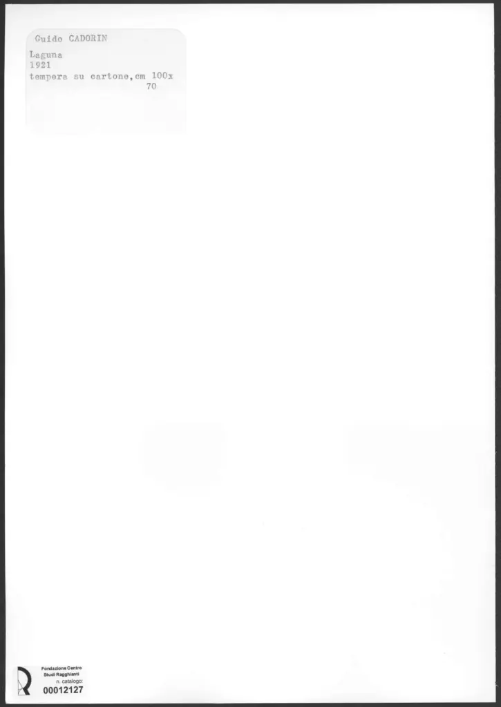 Anonimo , Cadorin, Guido - sec. XX - Laguna , retro