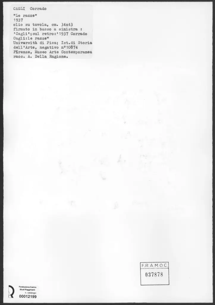 Cagli, Corrado - sec. XX - , retro