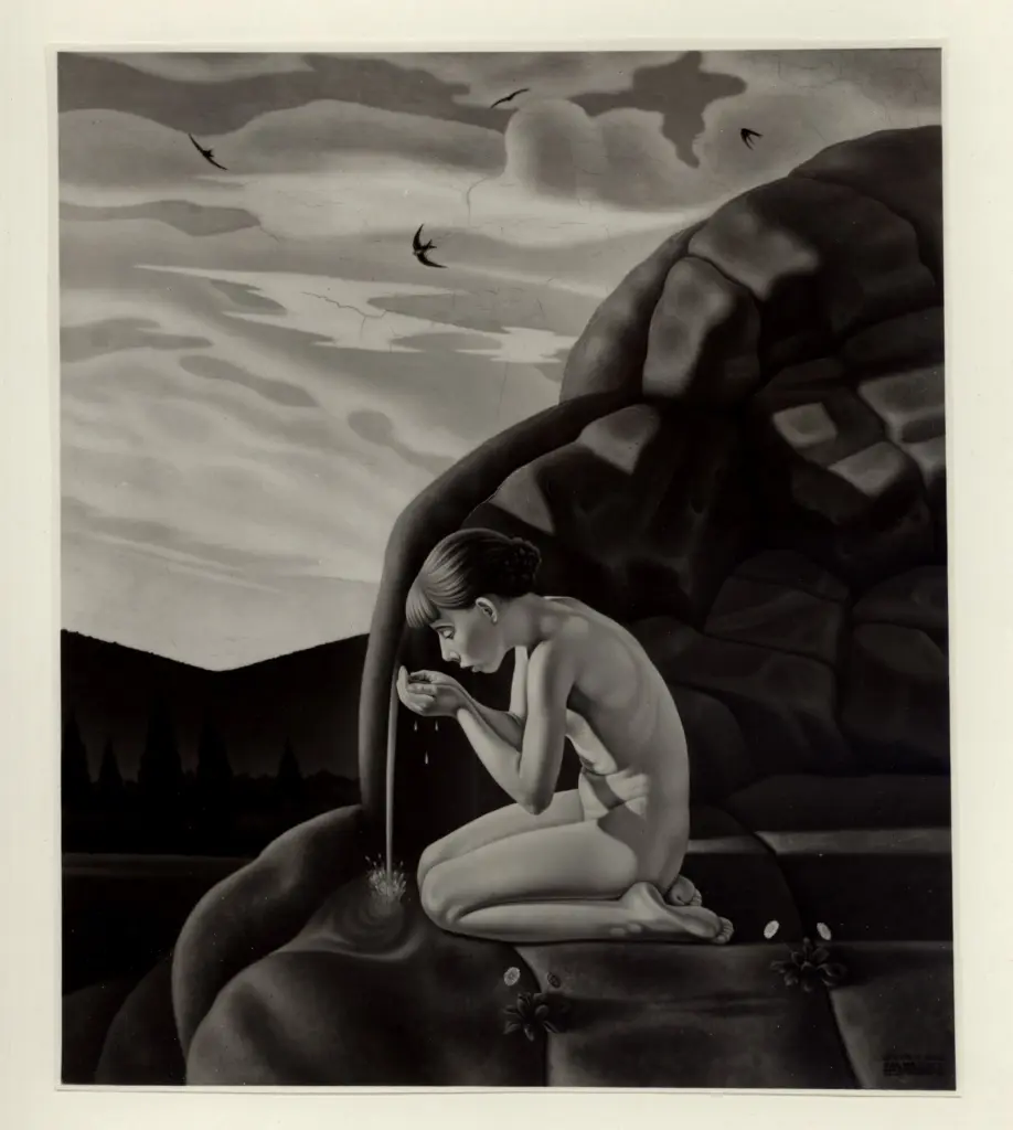 Giacomelli , Scarpa, Natale - sec. XX - La sorgente , fronte