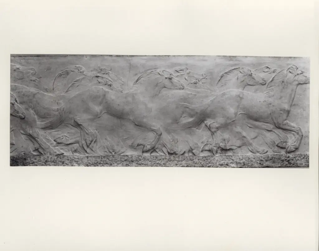 Anonimo , Cambellotti, Duilio - sec. XX - Cavalli maremmani , fronte