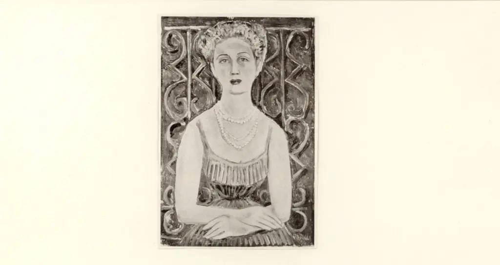 Anonimo , Campigli, Massimo - sec. XX - Ritratto di Irene Brin , fronte