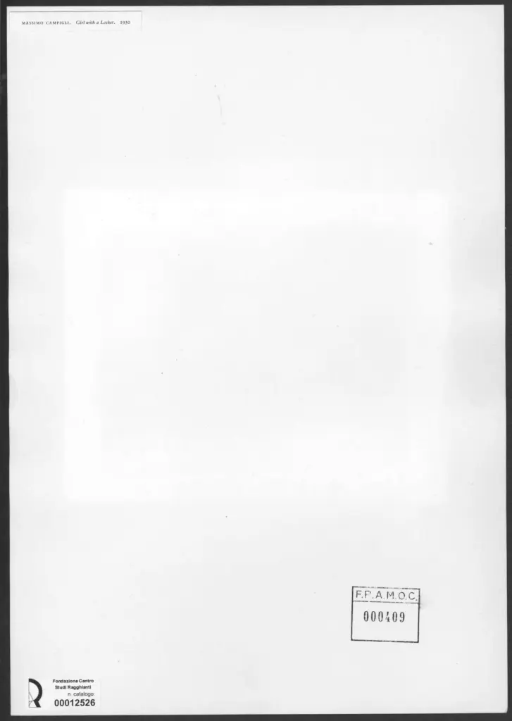 Anonimo , Campigli, Massimo - sec. XX - Girl with a Locket , retro