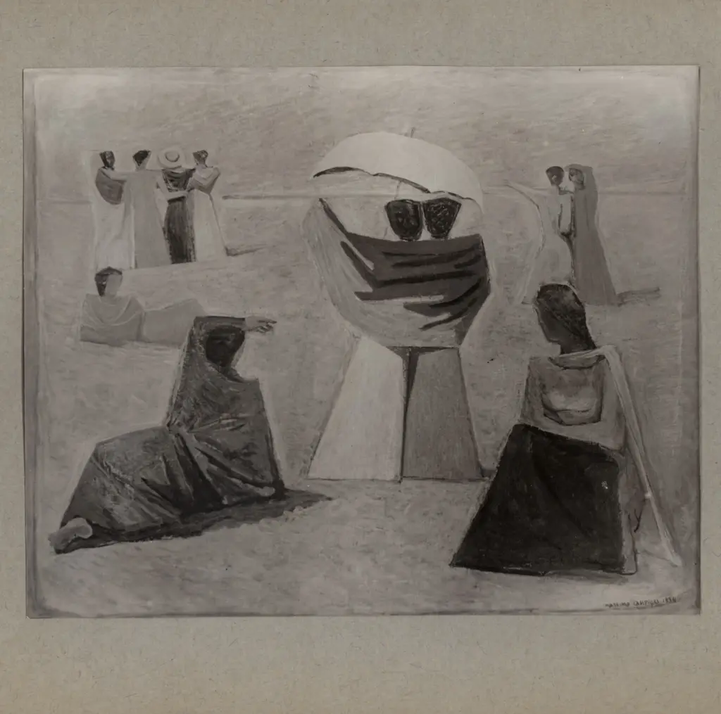 Anonimo , Campigli, Massimo - sec. XX - Le mogli dei marinai , fronte