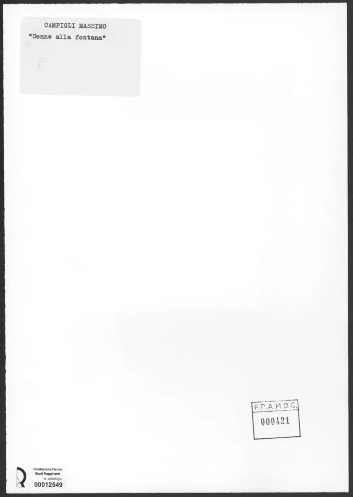 Campigli, Massimo - sec. XX - , retro