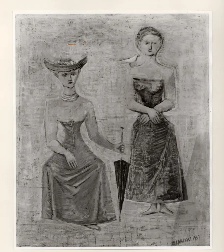 Anonimo , Campigli, Massimo - sec. XX - Donne colombe , fronte