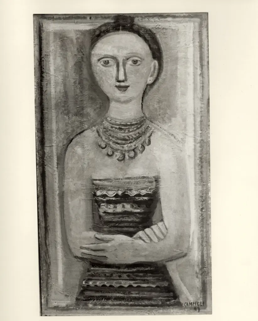 Anonimo , Campigli, Massimo - sec. XX - Figura femminile , fronte