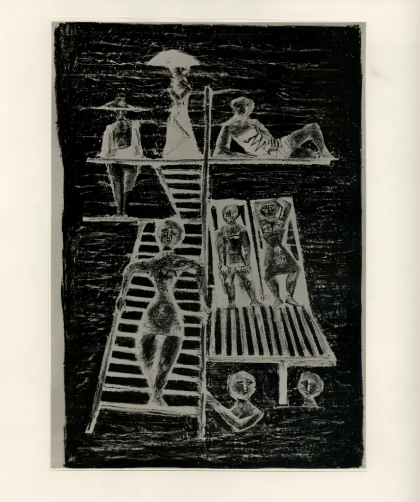 Anonimo , Campigli, Massimo - sec. XX - Trampolino , fronte