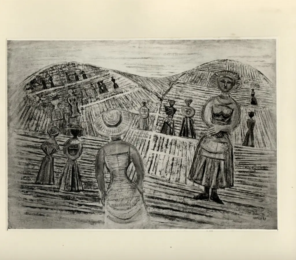 Fotografia Ferruzzi , Campigli, Massimo - sec. XX - Paesaggio , fronte