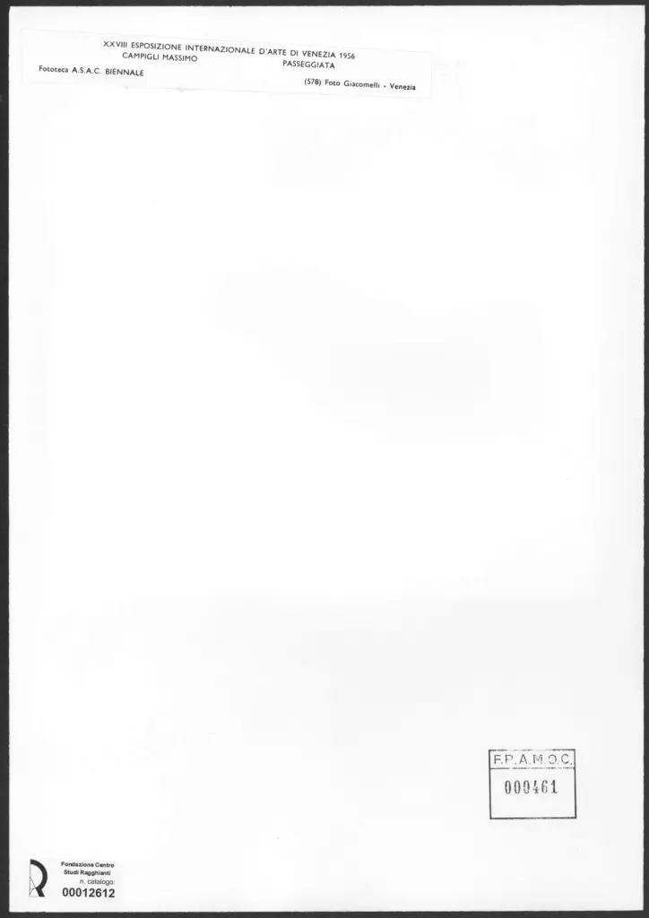 Giacomelli , Campigli, Massimo - sec. XX - Passeggiata , retro