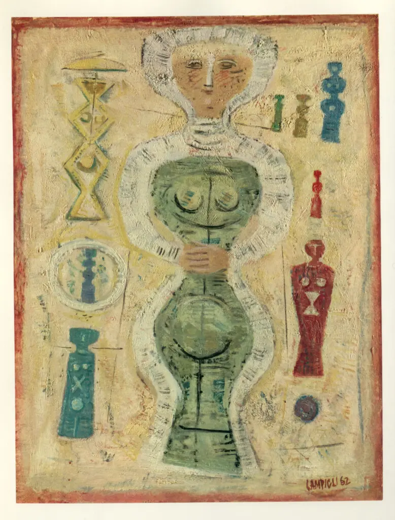 Anonimo , Campigli, Massimo - sec. XX - Idolo verde , fronte