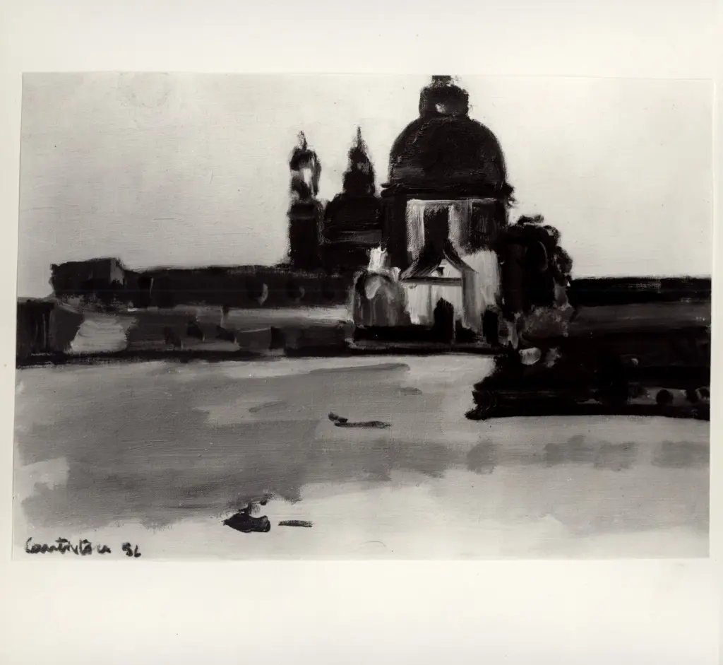 Giacomelli , Cantatore, Domenico - sec. XX - Paesaggio veneziano , fronte