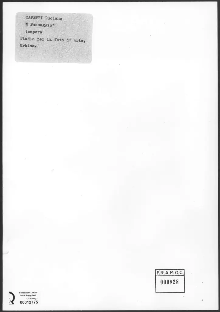 Studio per la foto d'Arte, Urbino , retro