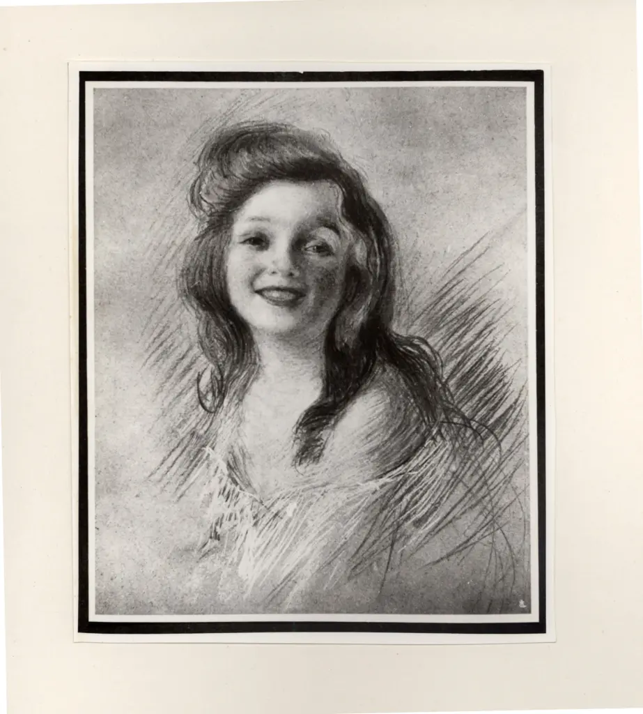 Cappiello, Leonetto , Mlle E. S. - Ritratto- Vita d'Arte Gennaio 1909 (P. Mirciattelli)