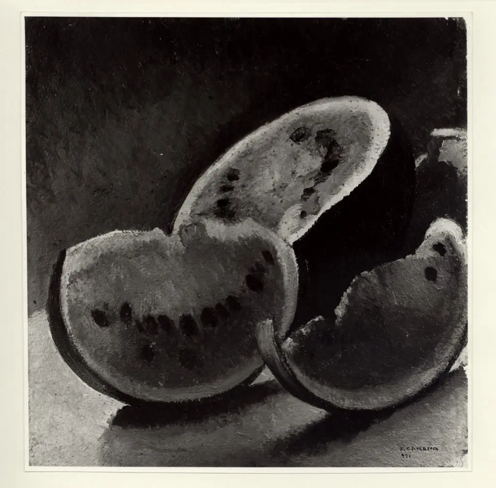 Anonimo , Carena, Felice - sec. XX - Cocomero rosso , fronte