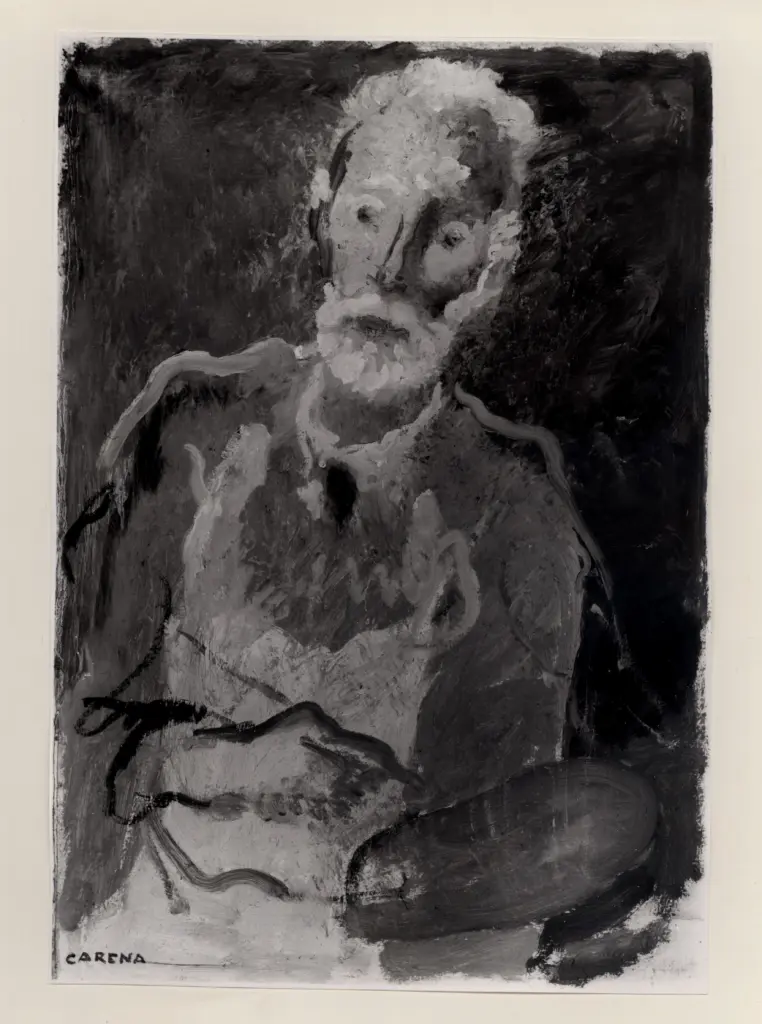 Anonimo , Carena, Felice - sec. XX - Autoritratto , fronte