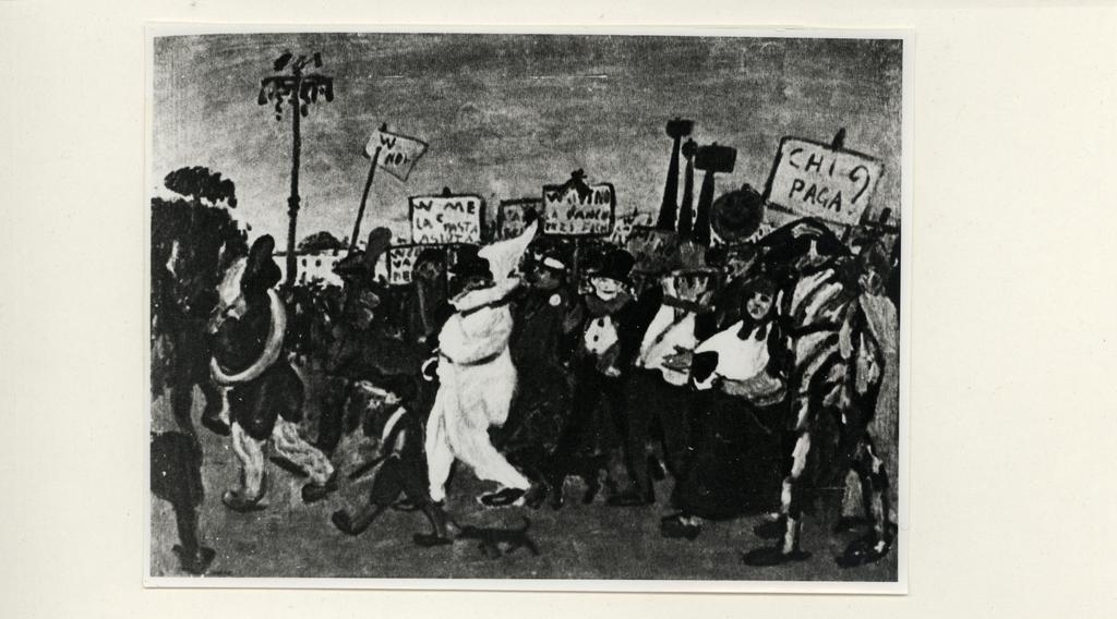 Carpi, Aldo - sec. XX - Gran corteo elettorale , fronte